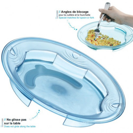 Assiette antidérapante