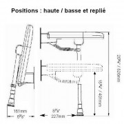 Siège de douche rembourré rectangulaire ADA
