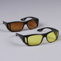 2 paires de sur-lunettes nuit + soleil + 2 supports 2 paires de sur-lunettes nuit + soleil + 2 supports