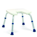 Tabouret de douche avec découpe Sidney blanc Tabouret de douche avec découpe Sidney blanc