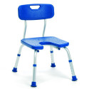 Chaise de douche avec découpe Melbourne bleu Chaise de douche avec découpe Melbourne bleu