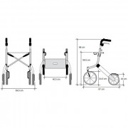 Déambulateur à roulettes LET'S GO OUT noir