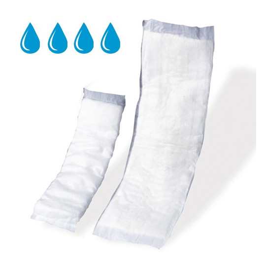 Couches adultes droites intraversables 15x55cm (x15)