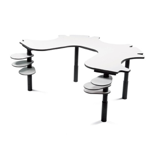 Table ergo'technik à hauteur variable 3+1