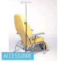 Porte sérum pour fauteuil de repos Porte sérum pour fauteuil de repos