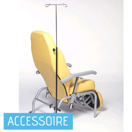 Porte sérum pour fauteuil de repos