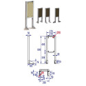 Bâti support pour siège de douche Ergosoft Bâti support pour siège de douche Ergosoft