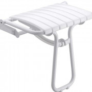 Siège de douche escamotable avec béquille automatique grande taille