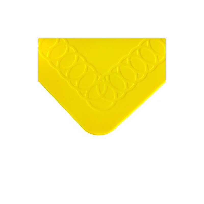 Set de table antidérapant rectangulaire 35 x 25 cm - Jaune - 25 cm