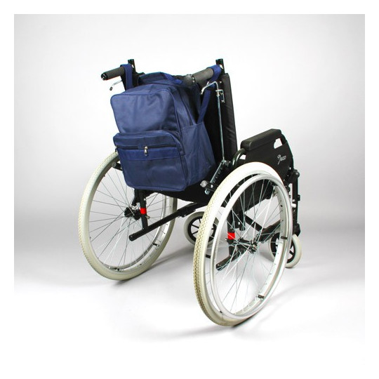 AWHOA Sac De Transport Pliable Pour Fauteuil Roulant – Tissu Oxford 110x74x28 Cm, 4 Poches, Bandoulière – Pour Voyages, Aéroport, Courses