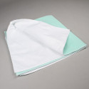 Alèse lavable en tissu bordable avec rabats (x1) Alèse lavable en tissu bordable avec rabats (x1)