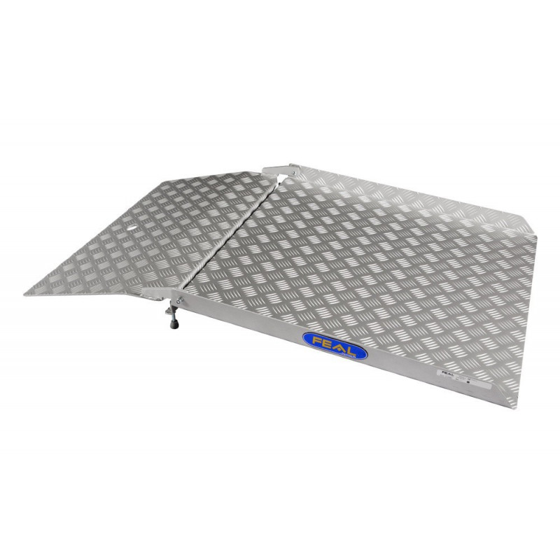 Rampe de passage de portes-fenêtres en aluminium - 125 cm - Norme ERP - Aluminium - Poids max supporté : - 300 kg
