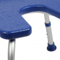 Tabouret de douche avec découpe Sidney bleu Tabouret de douche avec découpe Sidney bleu