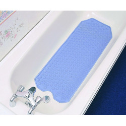 Tapis de bain antidérapant avec ventouses en TPE silicone gris - Sans odeur, garantit sécurité et confort (57x87cm) | Leroy Merlin Tapis de bain antidérapant avec ventouses en TPE silicone gris - Sans odeur, garantit sécurité et confort (57x87cm) | Leroy Merlin