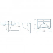 Lavabo ergonomique PMR