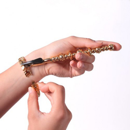 Attache bracelet doré