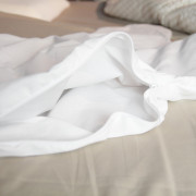Taie d'oreiller ergonomique pour patient ventilé coton zippée