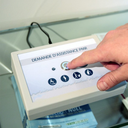 Borne multisensorielle d'appel pour PMR
