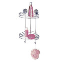 Etagère d'angle 2 niveaux pour salle de bain Etagère d'angle 2 niveaux pour salle de bain