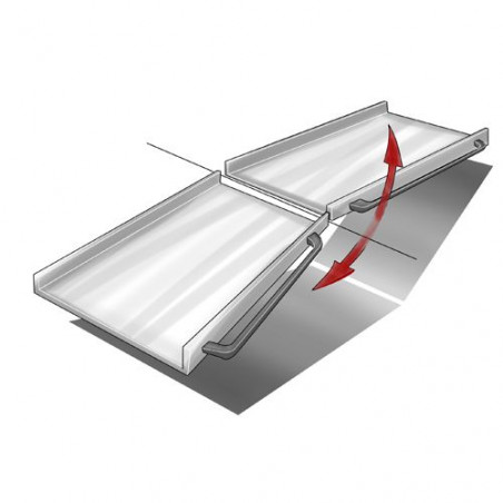 Rampe d'accès extra longue pliable et légère 