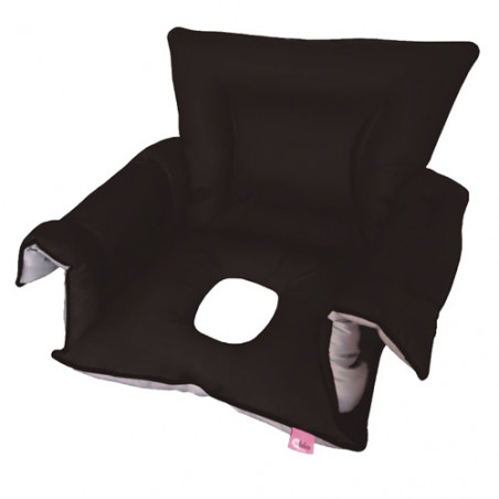 Couvre-siège avec trou pour fauteuil roulant