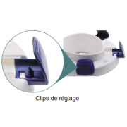 Rehausseur WC avec couvercle Clipper III