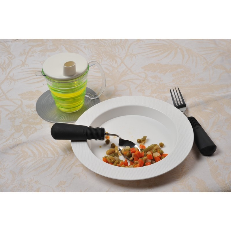 Assiette ergo ultra résistante - Blanc