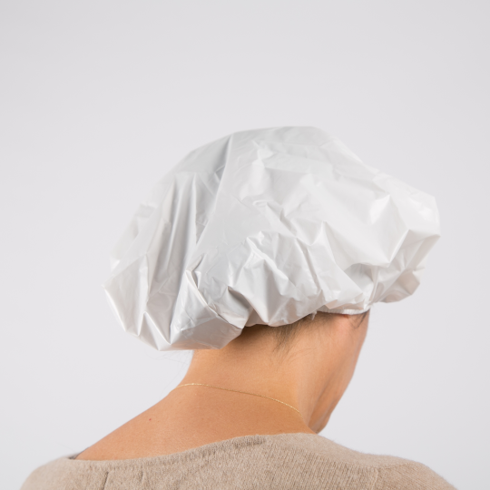 Charlotte bonnet de douche , Protéger vos cheveux sous la douche ,bonnet de  bain