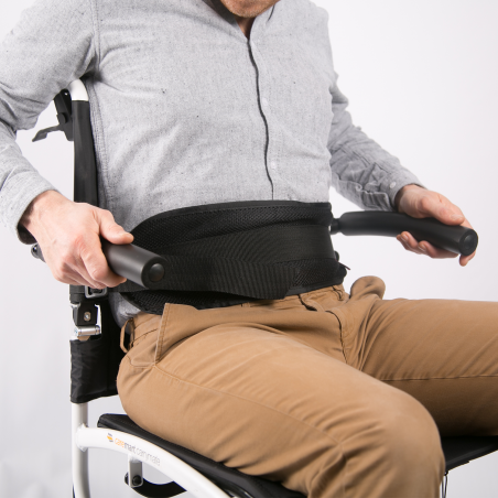 Ceinture de maintien respirante pour fauteuil roulant