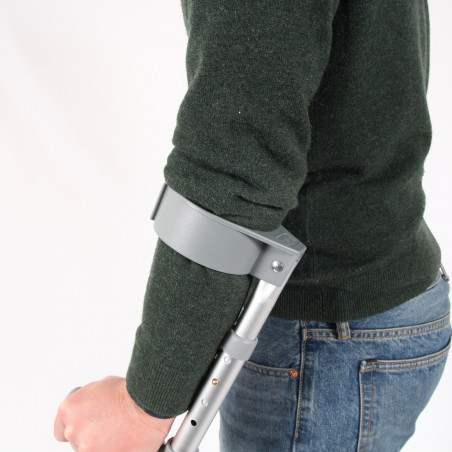Paire de béquilles ergonomique avec coudière
