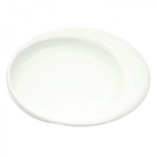 Assiette céramique à rebords DIGNITY verte