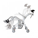 Fauteuil de douche inclinable Swift à roulettes