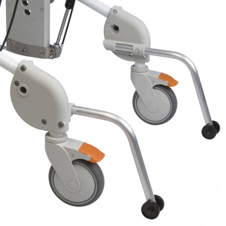 Roulettes anti bascule avec fixation pour fauteuil de douche Swift Mobile