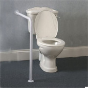Barre d'appui mur/sol pour WC