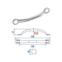 Barre de maintien inox Vendôme 30 cm Barre de maintien inox Vendôme 30 cm