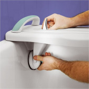 Planche de bain avec ventouses