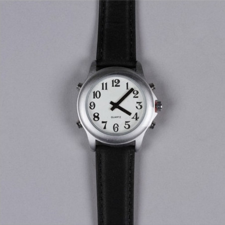 Montre parlante homme avec date et alarme CLASSIC