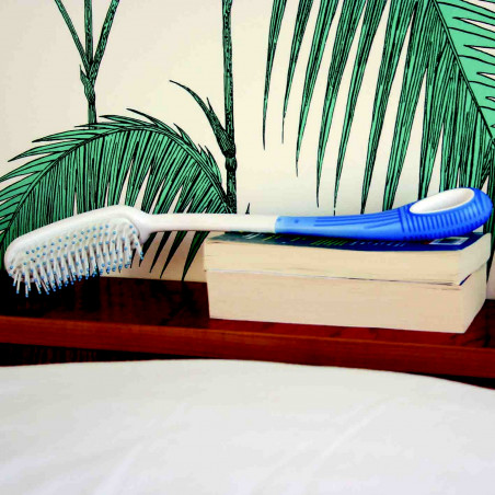 brosse à long manche, aide à la toilette, brosse à cheveux