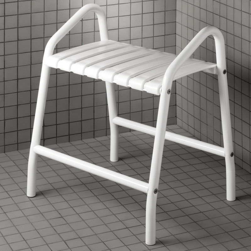 Tabouret de douche design avec poignées Pellet - Non - 42,5 cm