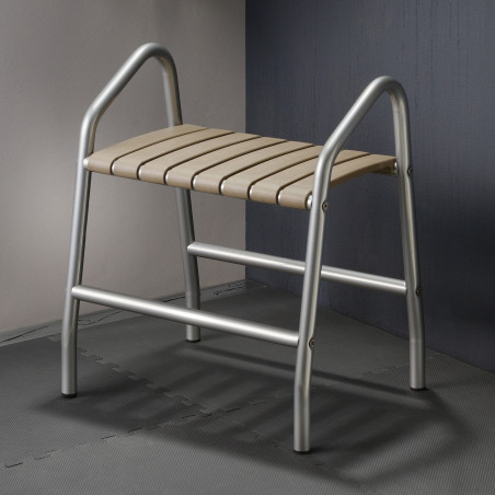 Tabouret de douche design avec poignées Pellet