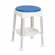 Tabouret de douche pivotant avec plateau