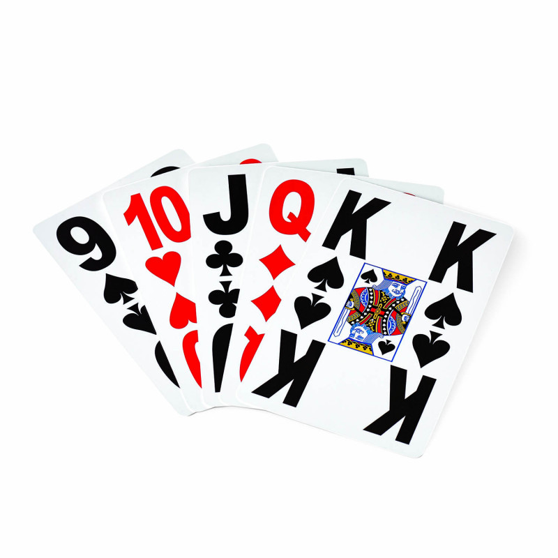 Jeu de cartes gros caractères