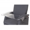 Table transparente pour fauteuil releveur Fitform