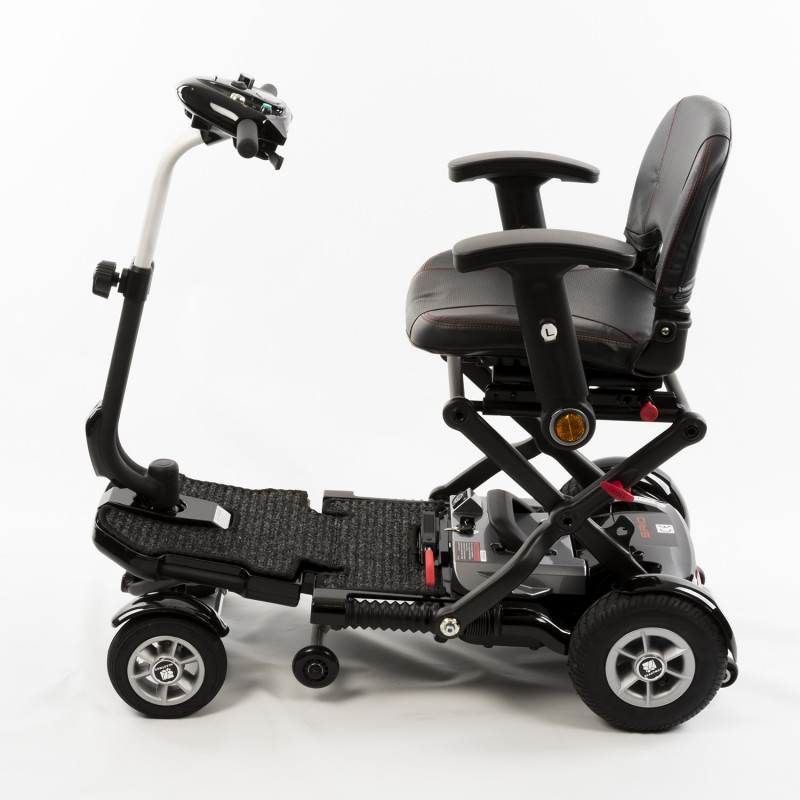 Scooter pliable Bobby 4 roues édition Deluxe Carbon - Noir - 115 kg
