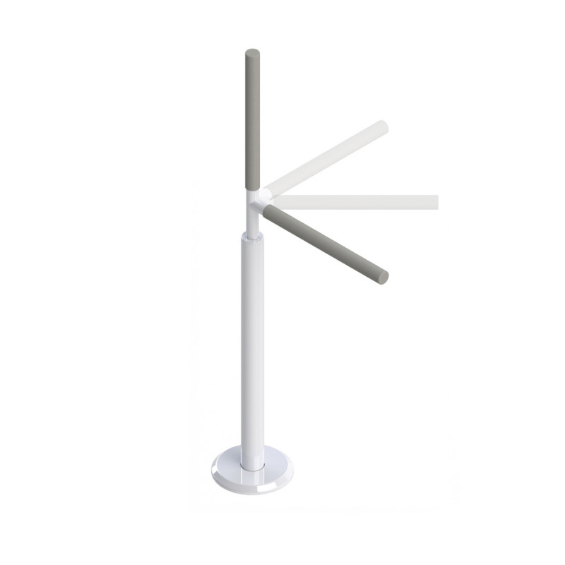 Barre d'appui verticale avec poignée pivotante Advantage Rail - Blanc - 204 kg