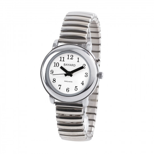 Montre parlante femme Bayard bracelet extensible