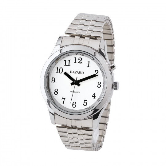 Montre parlante homme Bayard bracelet extensible