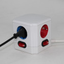Bloc multiprise cube multicolore Bloc multiprise cube multicolore