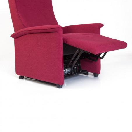 Matelas d'assise viscoélastique continu pour fauteuil releveur