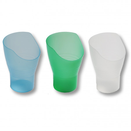 Verre à découpe nasale ergo